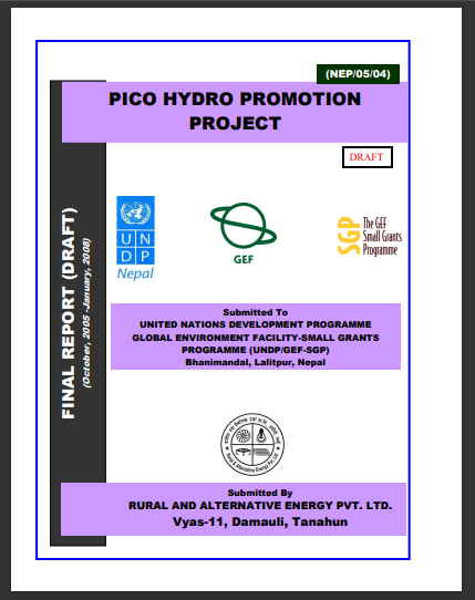 Cover of Pico Hydro Promotion Project